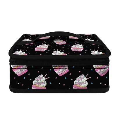 Pink Cupcake Pattern Print Small Lunch Bag