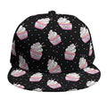 Pink Cupcake Pattern Print Snapback Cap
