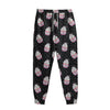 Pink Cupcake Pattern Print Sweatpants