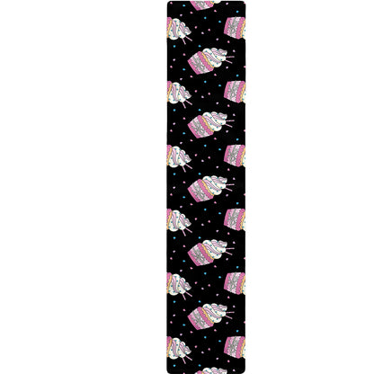 Pink Cupcake Pattern Print Table Runner