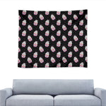Pink Cupcake Pattern Print Tapestry