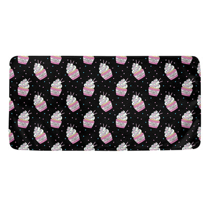 Pink Cupcake Pattern Print Towel