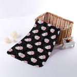Pink Cupcake Pattern Print Towel