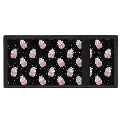 Pink Cupcake Pattern Print Trifold Wallet