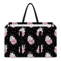 Pink Cupcake Pattern Print Utility Tote Bag