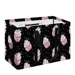 Pink Cupcake Pattern Print Utility Tote Bag