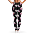 Pink Cupcake Pattern Print Women's Leggings