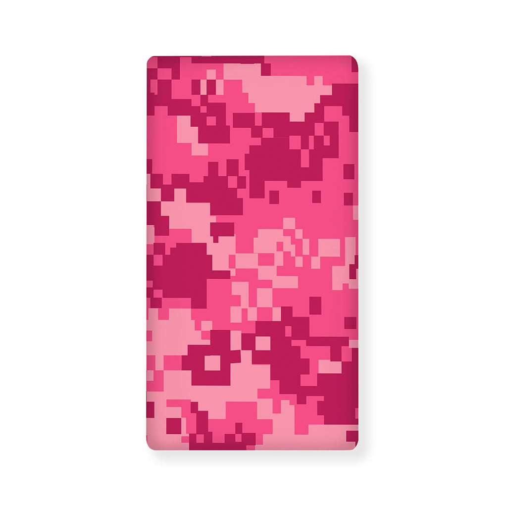 Pink Digital Camo Pattern Print Baby Crib Sheet