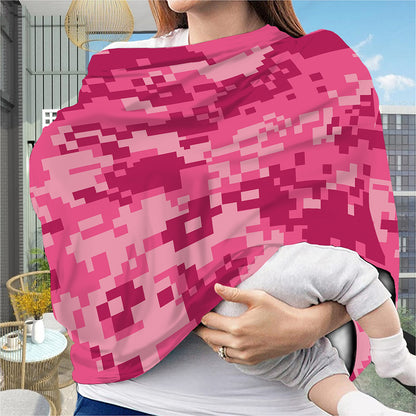 Pink Digital Camo Pattern Print Baby Seat Cover