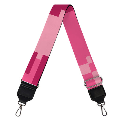 Pink Digital Camo Pattern Print Bag Strap