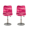Pink Digital Camo Pattern Print Bar Stool Covers