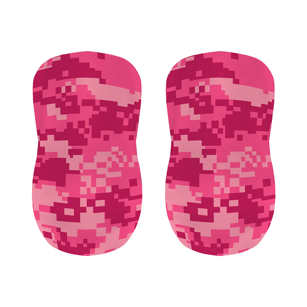 Pink Digital Camo Pattern Print Bar Stool Covers