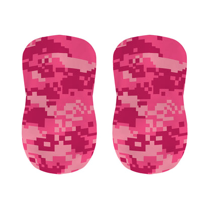 Pink Digital Camo Pattern Print Bar Stool Covers