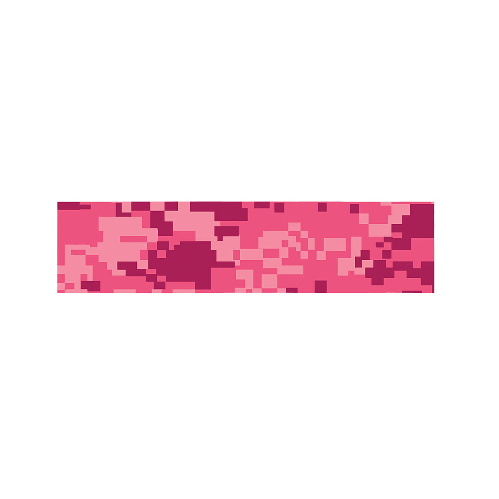 Pink Digital Camo Pattern Print Bed Runner