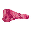 Pink Digital Camo Pattern Print Bicycle Seat Cover