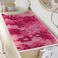 Pink Digital Camo Pattern Print Changing Pad Cover