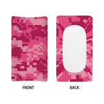 Pink Digital Camo Pattern Print Changing Pad Cover