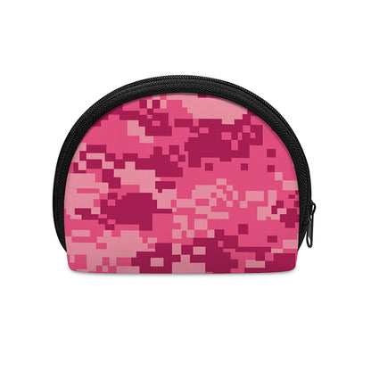 Pink Digital Camo Pattern Print Coin Purse