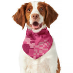 Pink Digital Camo Pattern Print Dog Bandana
