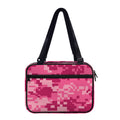 Pink Digital Camo Pattern Print Double Strap Bible Bag