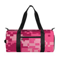Pink Digital Camo Pattern Print Gym Bag