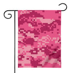 Pink Digital Camo Pattern Print House Flag
