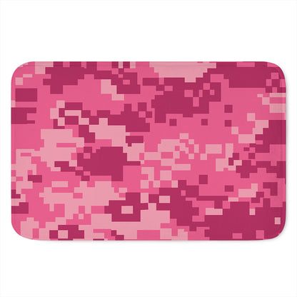Pink Digital Camo Pattern Print Indoor Door Mat