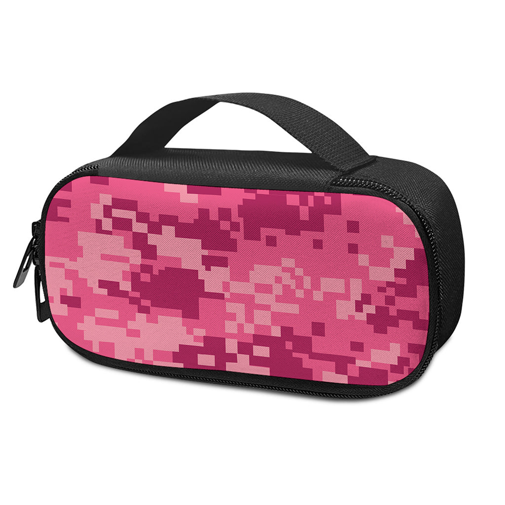Pink Digital Camo Pattern Print Insulin Cooler Travel Case