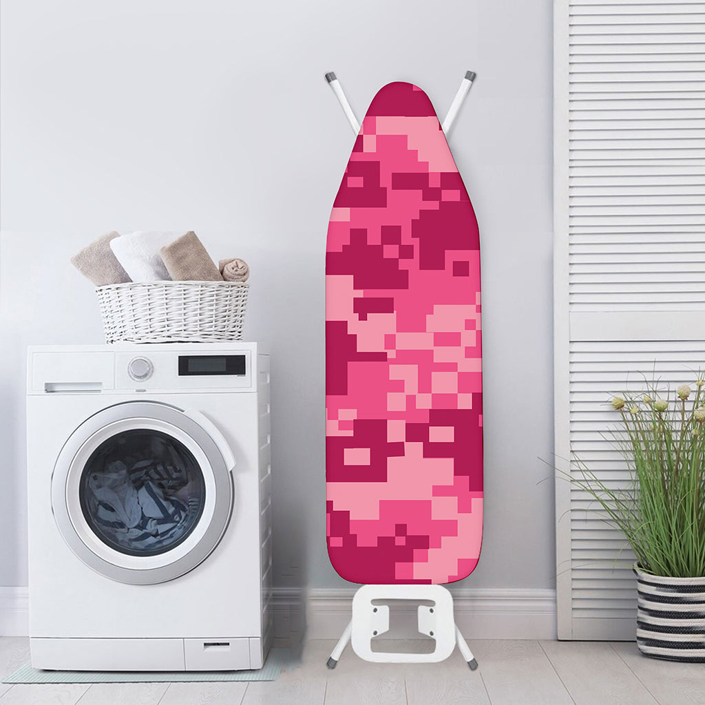 Pink Digital Camo Pattern Print Ironing Board Cover