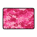 Pink Digital Camo Pattern Print Kitchen Mat