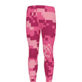 Pink Digital Camo Pattern Print Men's Leggings