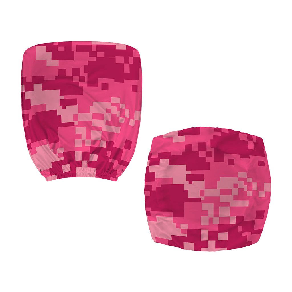 Pink Digital Camo Pattern Print Office Chair Cover