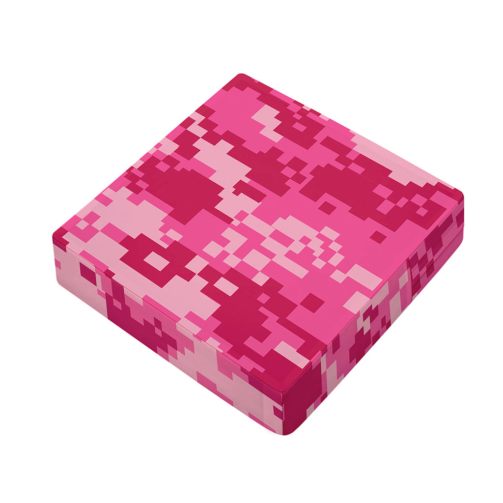 Pink Digital Camo Pattern Print Outdoor Seat Cushion Cover