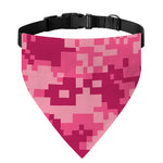 Pink Digital Camo Pattern Print Over The Collar Dog Bandana
