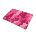 Pink Digital Camo Pattern Print Pet Cooling Mat Cover