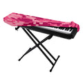 Pink Digital Camo Pattern Print Piano Keyboard Cover