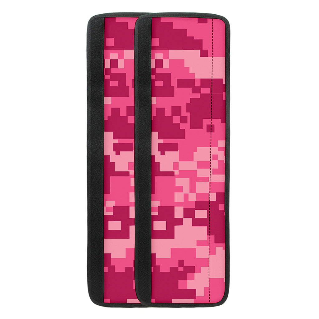 Pink Digital Camo Pattern Print Refrigerator Handle Covers