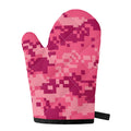 Pink Digital Camo Pattern Print Single Oven Mitt