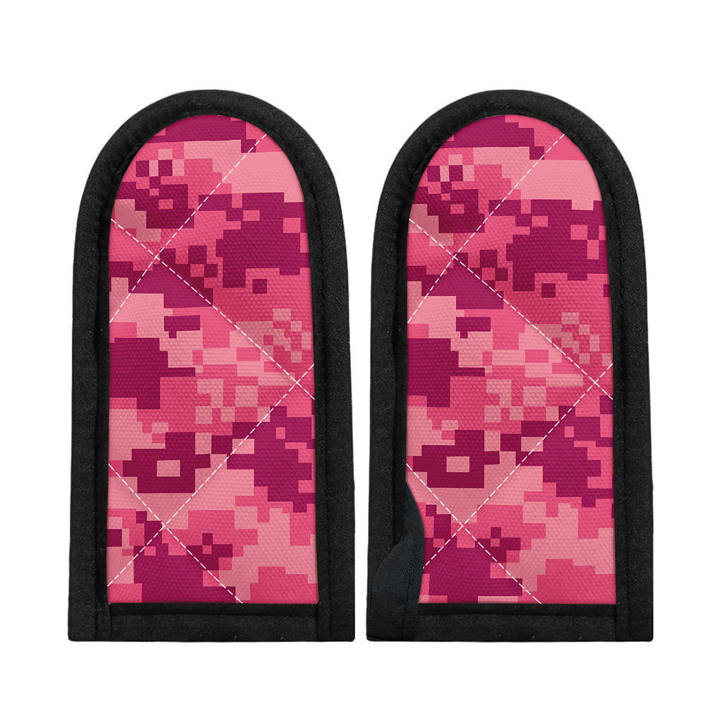 Pink Digital Camo Pattern Print Skillet Handle Cover