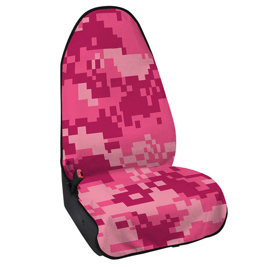 Pink Digital Camo Pattern Print Waterproof Car Seat Cover
