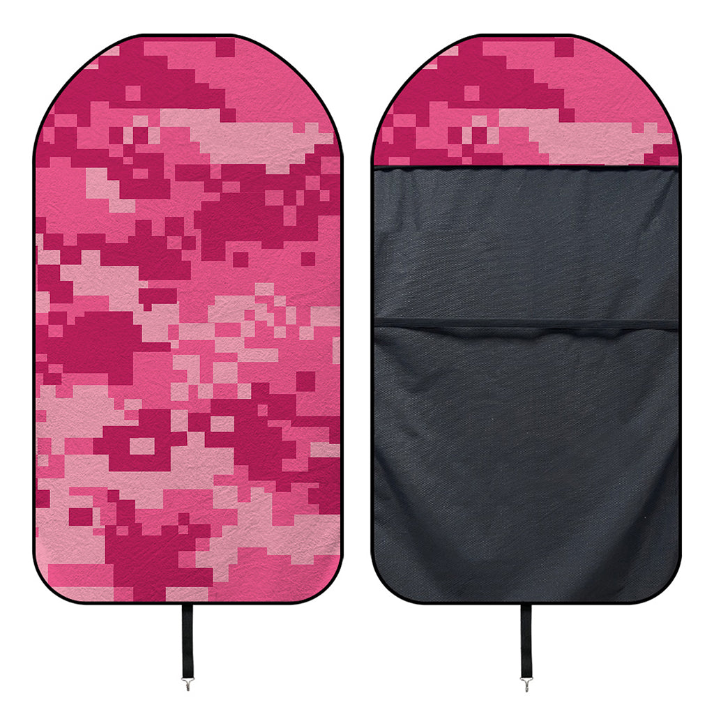 Pink Digital Camo Pattern Print Waterproof Car Seat Cover