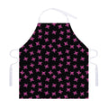 Pink Emo Skull Pattern Print Adjustable Apron