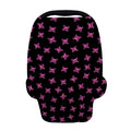 Pink Emo Skull Pattern Print Baby Seat Cover