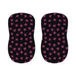 Pink Emo Skull Pattern Print Bar Stool Covers