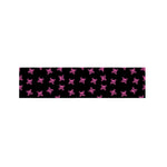 Pink Emo Skull Pattern Print Bed Runner