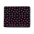 Pink Emo Skull Pattern Print Bifold Wallet