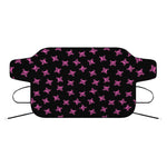 Pink Emo Skull Pattern Print Car Windshield Snow Cover