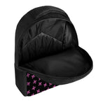 Pink Emo Skull Pattern Print Casual Backpack