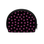 Pink Emo Skull Pattern Print Coin Purse