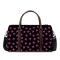 Pink Emo Skull Pattern Print Duffel Bag